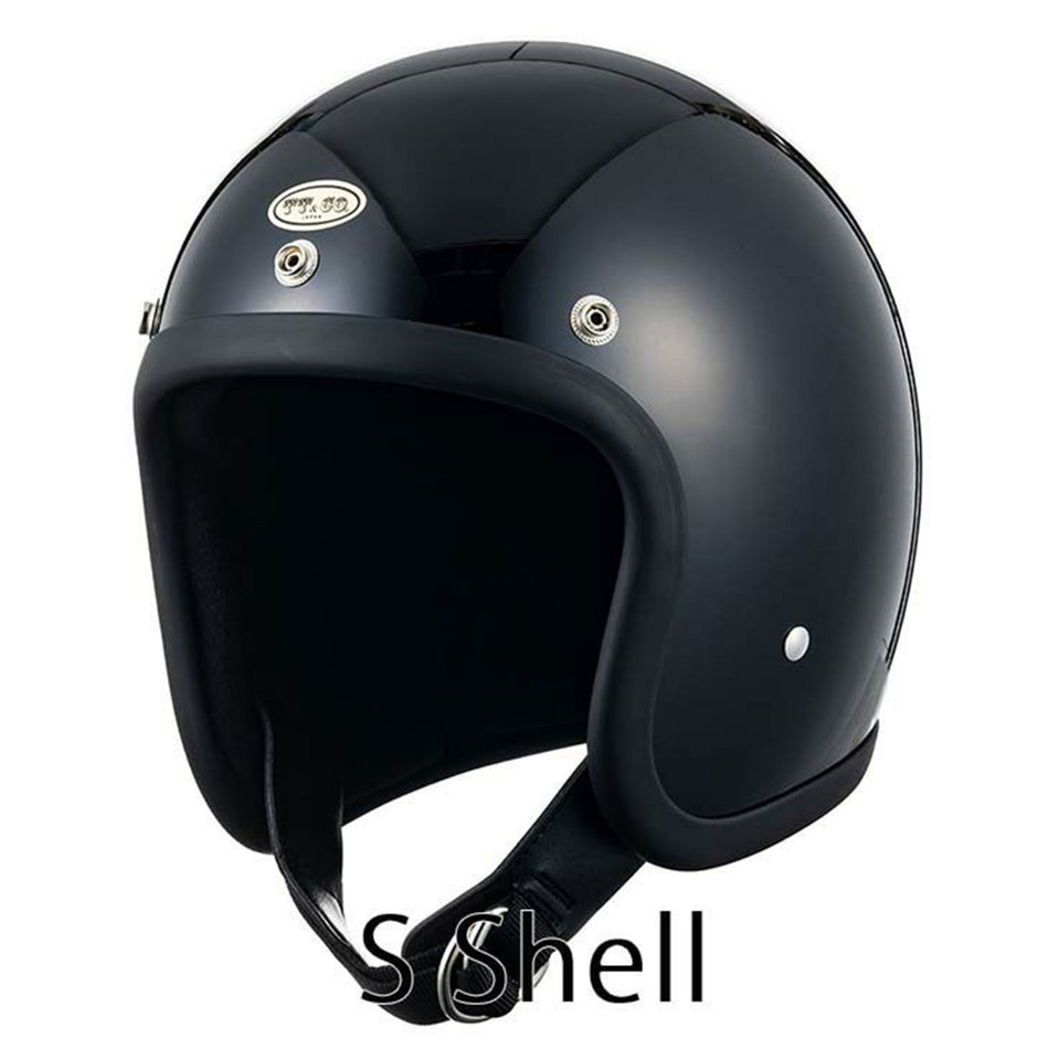 TT&CO 500-TX STANDARD BLACK Jet Helmet S/M 7 ~ 7 1/8 Slim Harley