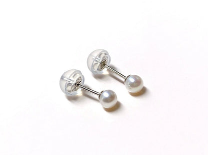 Baby pearl Akoya Pearl Ladies earring white Akoya Pearl/K14 White Gold Ladies