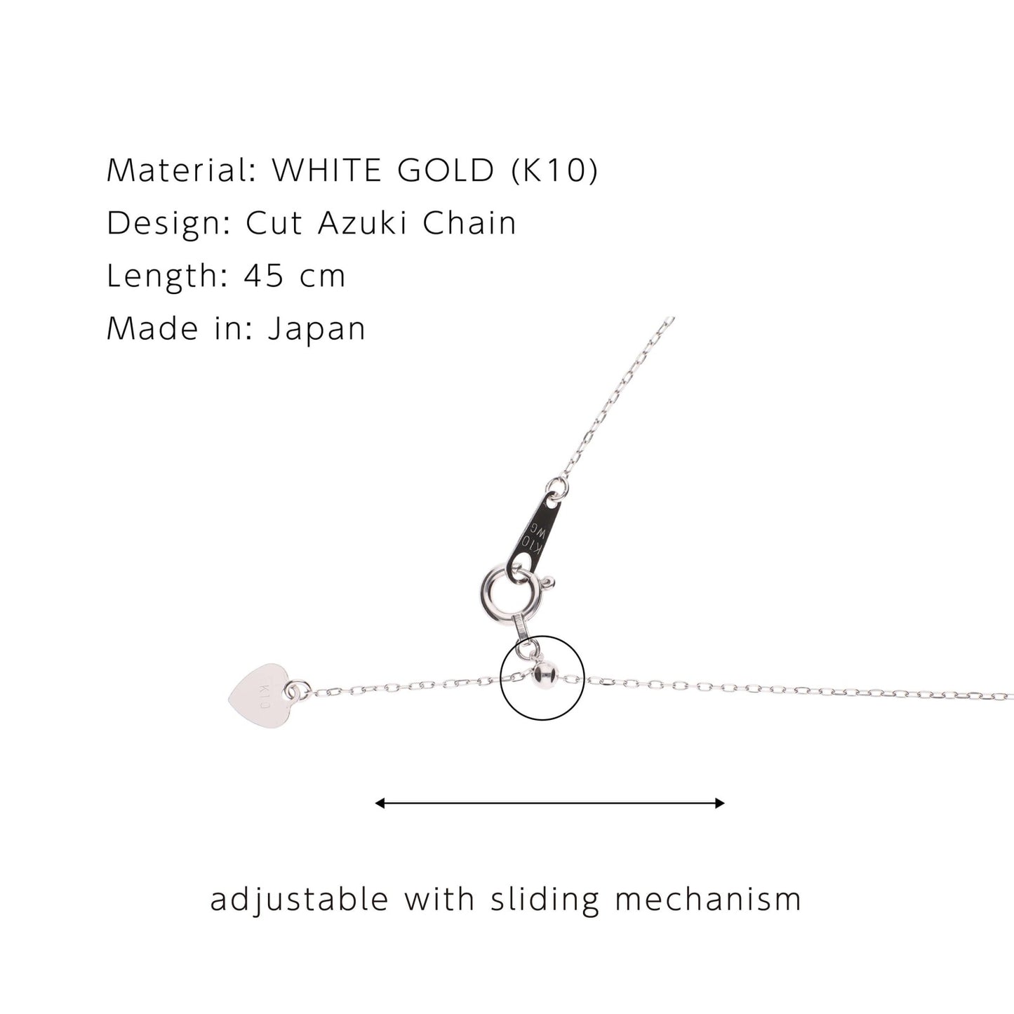 ERIS VELINA Necklace・Pendant Birthstone Moonstone K10WG Akoya Pearl Women JAPAN