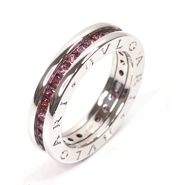BVLGARI Ring B-zero 1 Band XS Fine Jewelry K18WG White Gold Women 8.6g #52