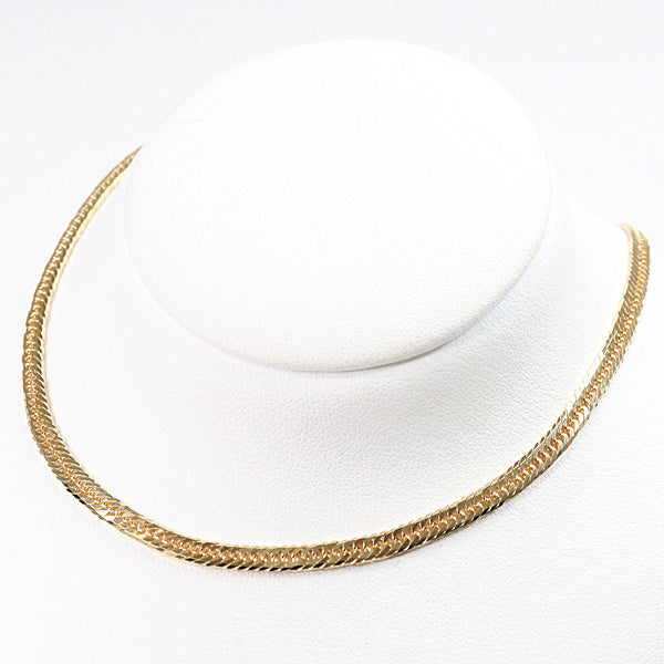 Men's Necklace K18YG Kihei Necklace Triple 8-sided K18 Yellow Gold