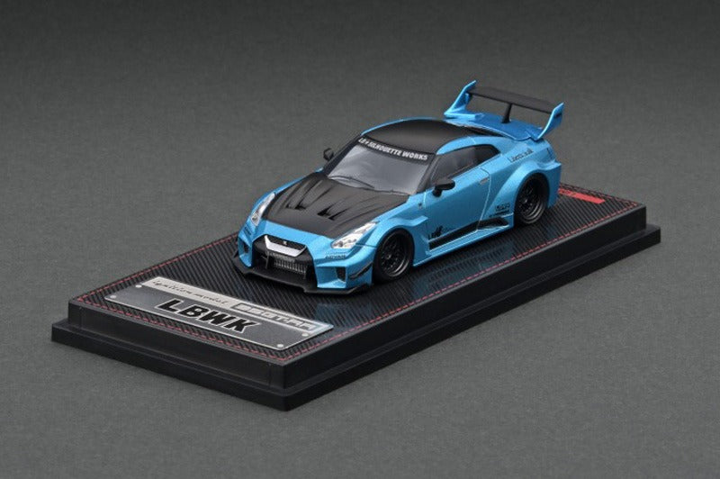 IG2385 ignition model 1/64 Nissan LB-Silhouette WORKS GT 35GT-RR Light Blue Metallic