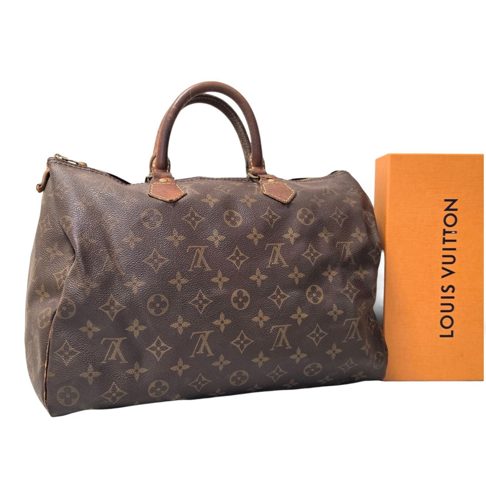 Louis Vuitton Monogram Speedy 35 M41524 Handbag Boston Bag Brown Authenticated