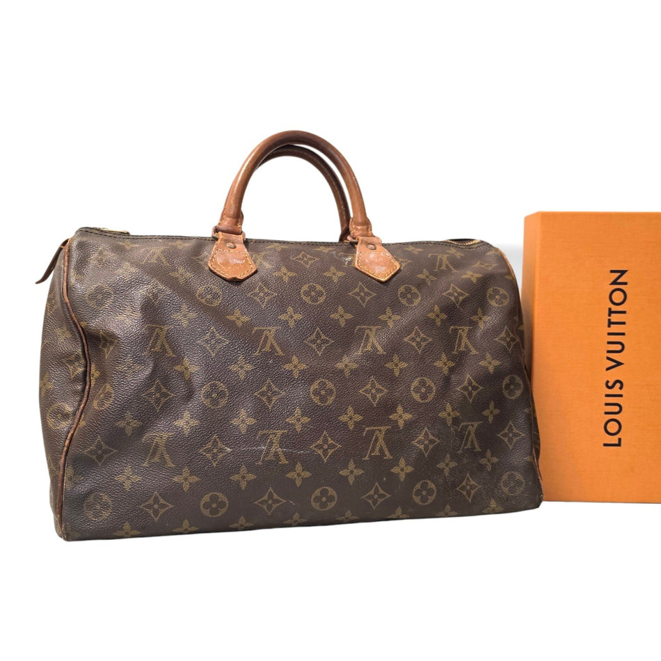 Louis Vuitton Monogram Speedy 35 M41524 Handbag Boston Bag Brown Authenticated