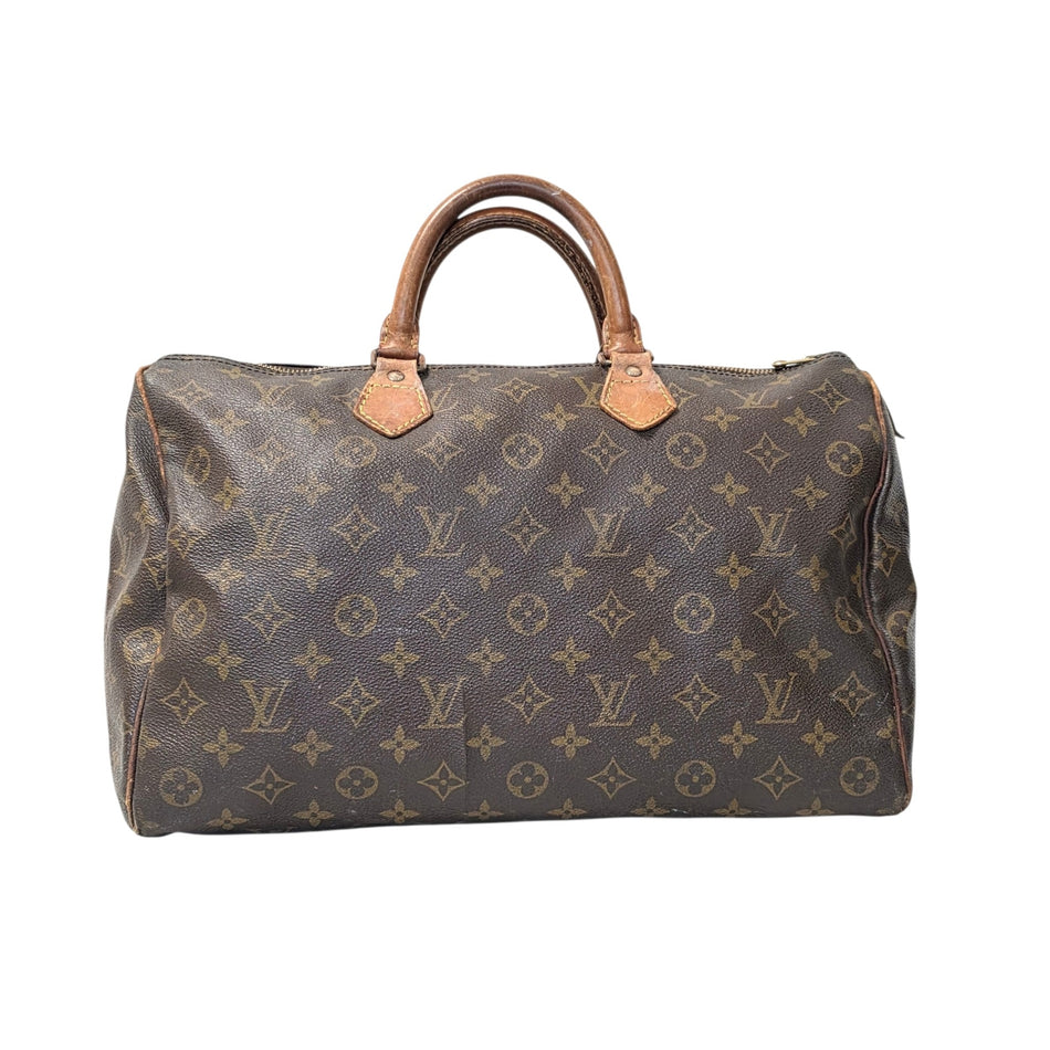 Louis Vuitton Monogram Speedy 35 M41524 Handbag Boston Bag Brown Authenticated