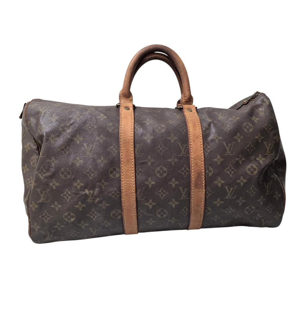 Louis Vuitton Monogram Keepall 45 M41428 Boston Bag Travel Bag Brown