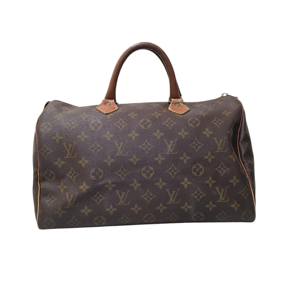 Louis Vuitton Monogram Speedy 35 M41524 Handbag Boston Bag Brown Authenticated