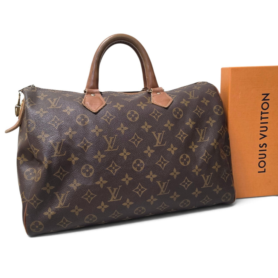 Louis Vuitton Monogram Speedy 35 M41524 Handbag Boston Bag Brown Authenticated