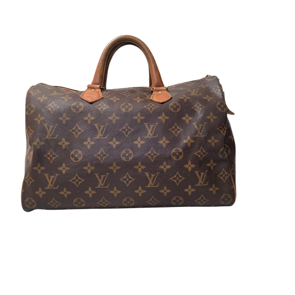 Louis Vuitton Monogram Speedy 35 M41524 Handbag Boston Bag Brown Authenticated