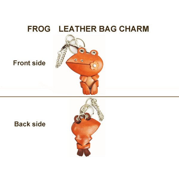 Frog Handmade Leather Animal/Bag Charm