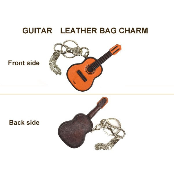 Guitar Handmade Leather Goods/Bag Charm