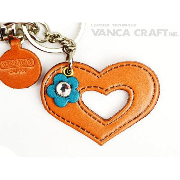 Symbols "Heart" Leather Keychain Bag Charm
