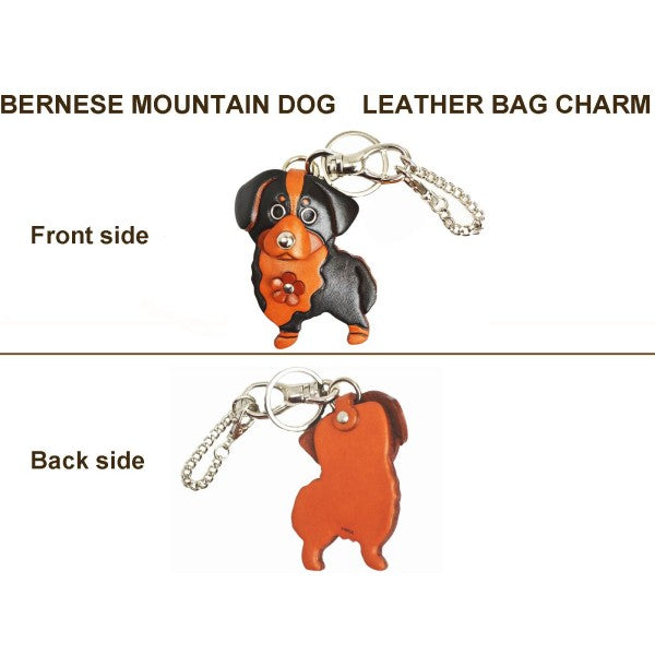 Bernese Mountain Dog Leather Dog/Bag Charm