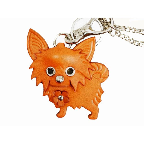 Chihuahua Long Haird Leather Dog/Bag Charm