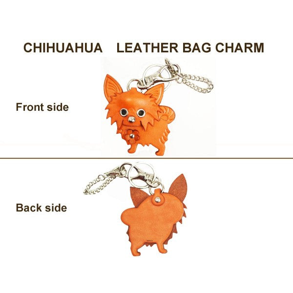 Chihuahua Long Haird Leather Dog/Bag Charm