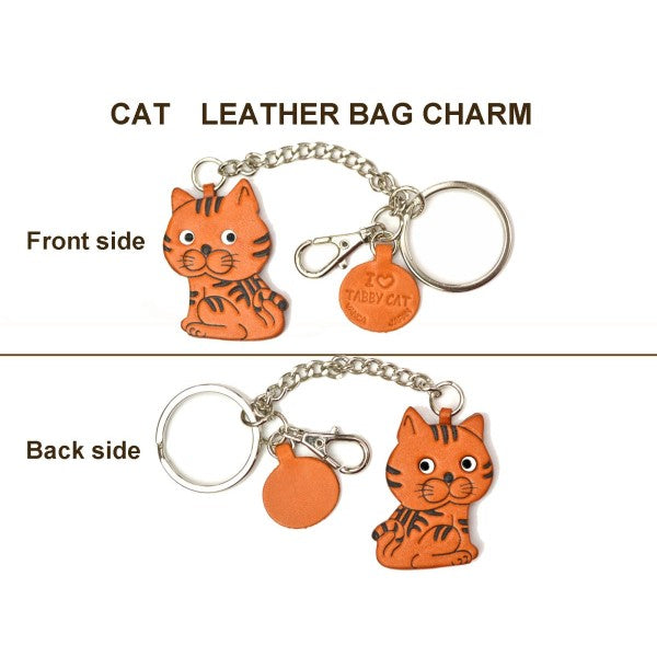 Cat Leather Ring Charm #26052