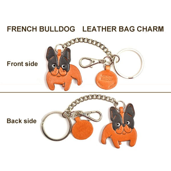 French Bulldog Leather Ring Charm #26061