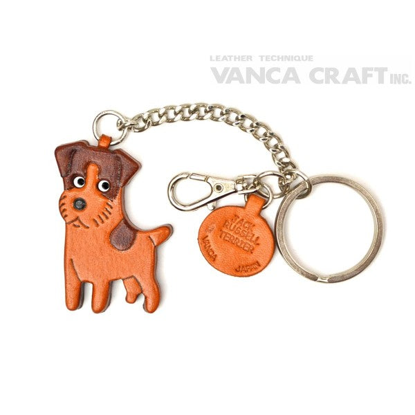 Jack Russell Terrier Leather Ring Charm #26063