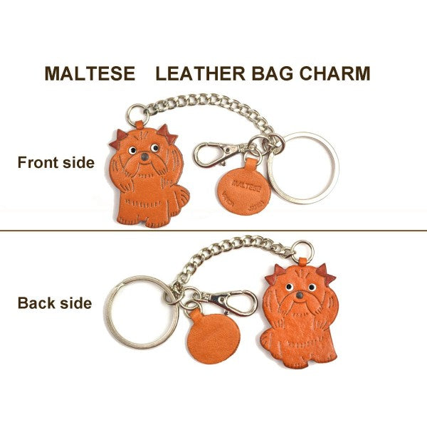 Maltese Leather Ring Charm #26065