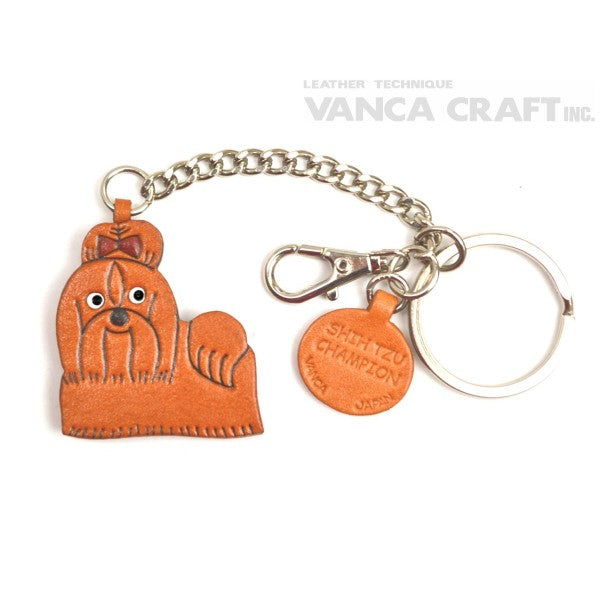 Shih Tzu Champion Leather Ring Charm #26073
