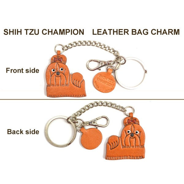 Shih Tzu Champion Leather Ring Charm #26073