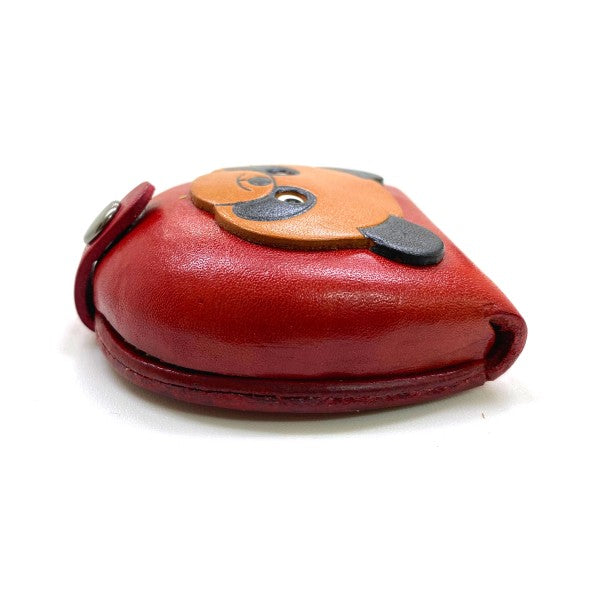 Panda-red Handmade Genuine Leather Animal Color Coin case/Purse #26089-2
