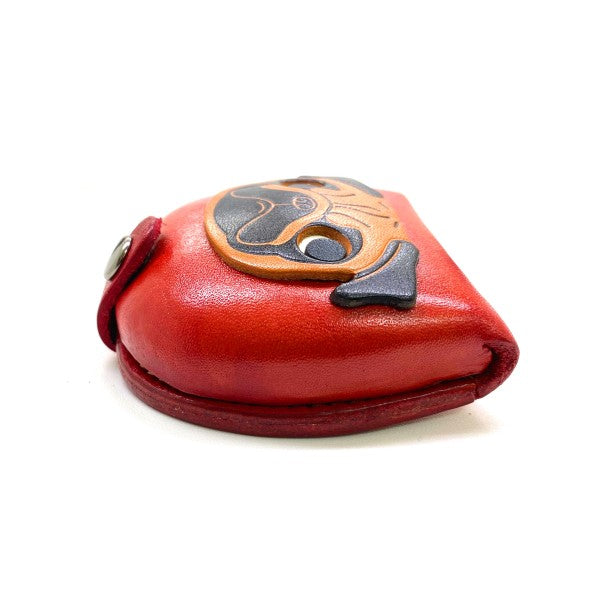 Pug-red Handmade Genuine Leather Animal Color Coin case/Purse #26093-2
