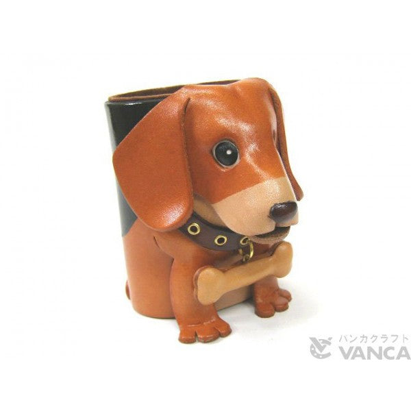 Beagle Handmade Leather Dog Eyeglasses Holder/Stand #26201