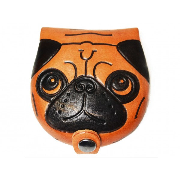 Pug Handmade Genuine Leather Animal Coin case/Purse #26276