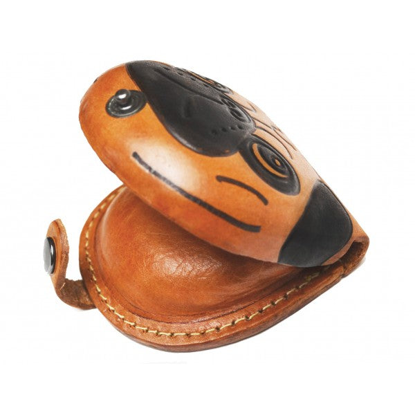 Pug Handmade Genuine Leather Animal Coin case/Purse #26276