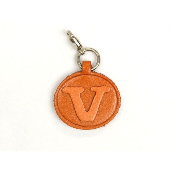 V Leather Alphabet Plate