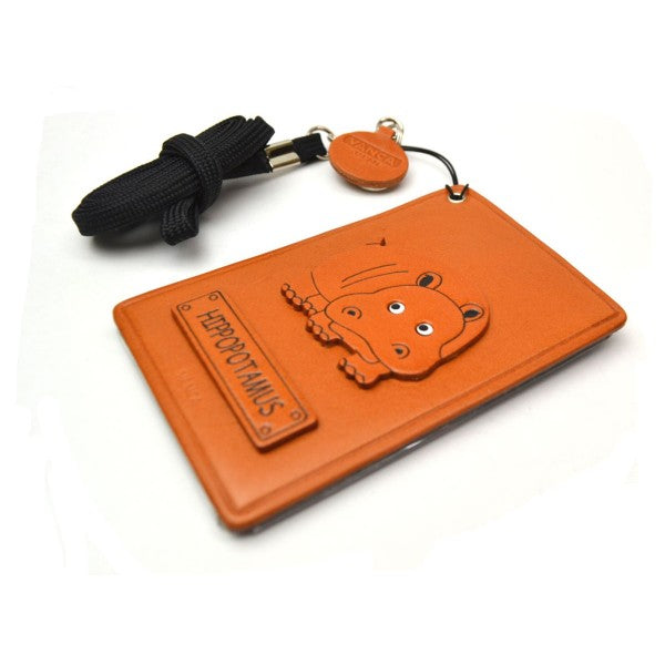 Hippopotamus Leather Commuter Pass/Passcard Holders