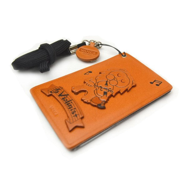 Lion with Violon Leather Commuter Pass/Passcard Holders