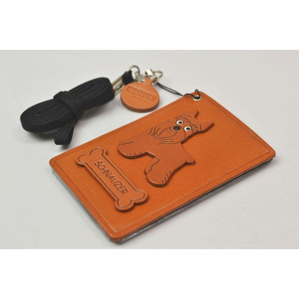 Schnauzer Leather Commuter Pass/Passcard Holders
