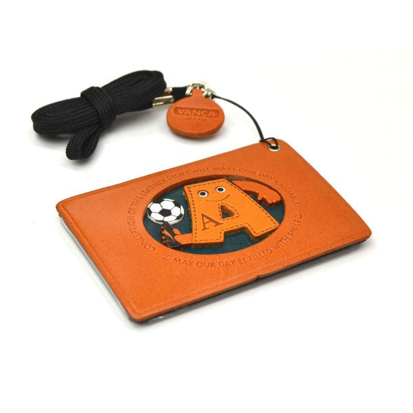 Soccer-A Leather Commuter Pass/Passcard Holders