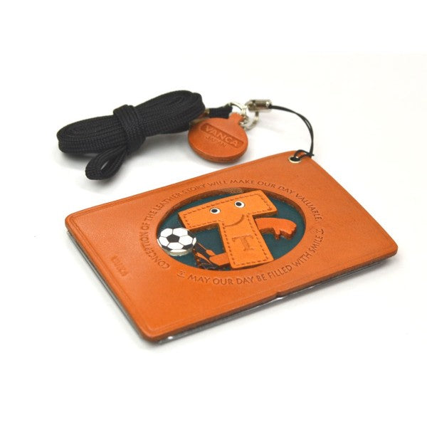 Soccer-T Leather Commuter Pass/Passcard Holders