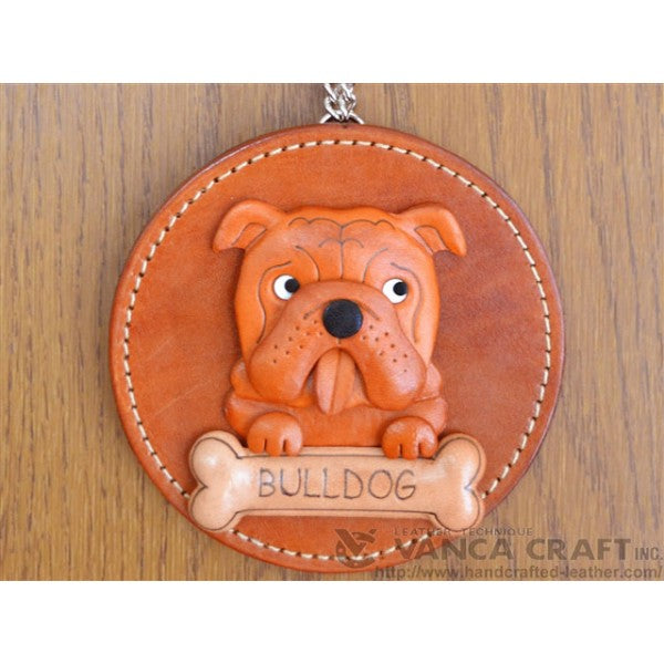 Bulldog Leather Wall Deco