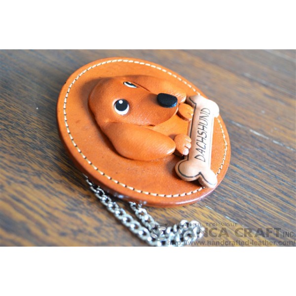 Dachshund Leather Wall Deco