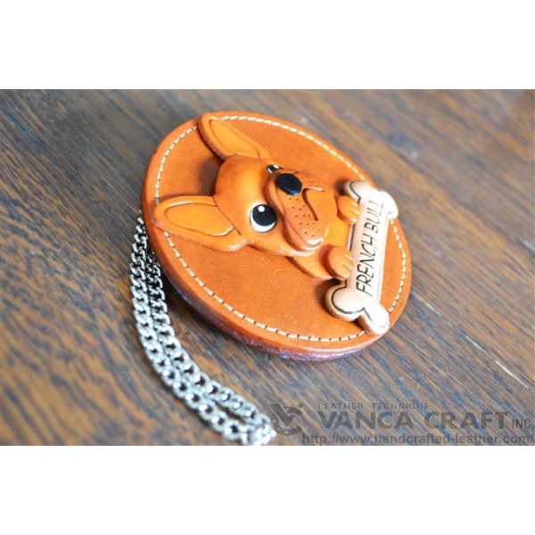 French Bulldog Leather Wall Deco