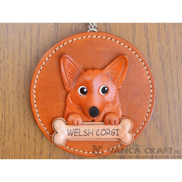 Welsh Corgi Leather Wall Deco