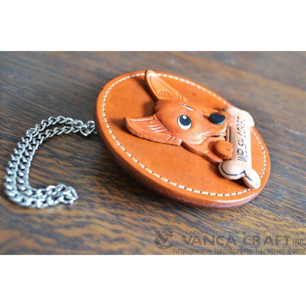 Welsh Corgi Leather Wall Deco