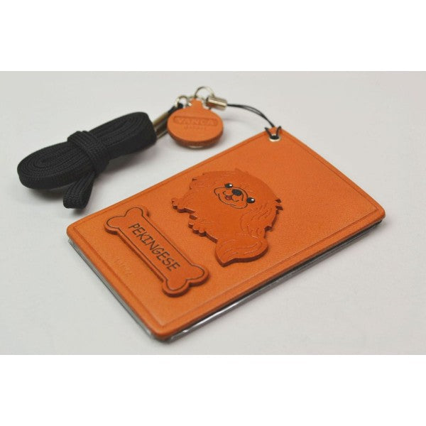 Pekingese Leather Commuter Pass/Passcard Holders