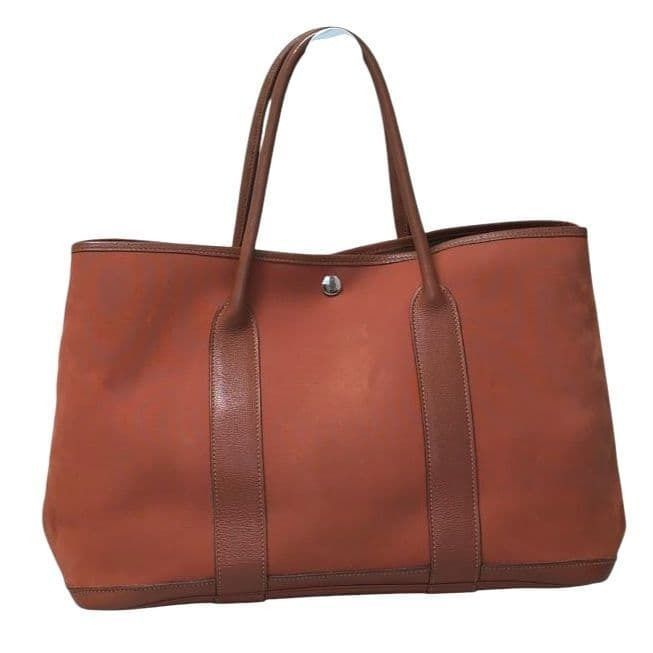 HERMÈS Garden Party PM Women's Canvas Tote Bag B903