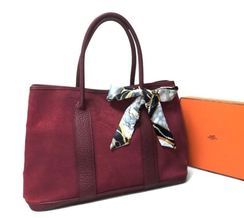 HERMÈS Garden Party PM Women's Canvas Tote Bag B931