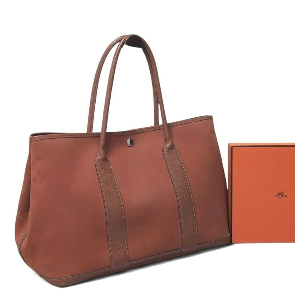 HERMÈS Garden Party PM Women's Canvas Tote Bag G868
