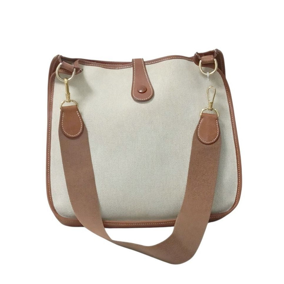 HERMÈS Evelyne 1 Unisex Toile H Brown Shoulder Bag B946 E stamp