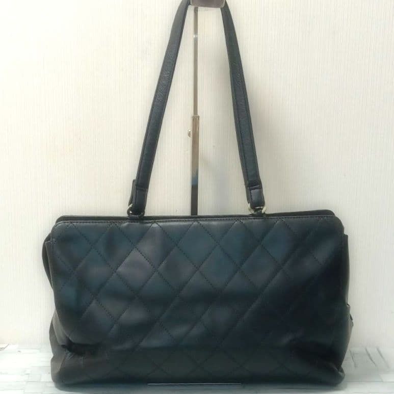 CHANEL Matelassé Tote Bag Leather CC Hardware Women's Leather Shoulder BagB893