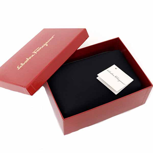 Salvatore Ferragamo Pouch Hand bag Black Nylon×Leather Women