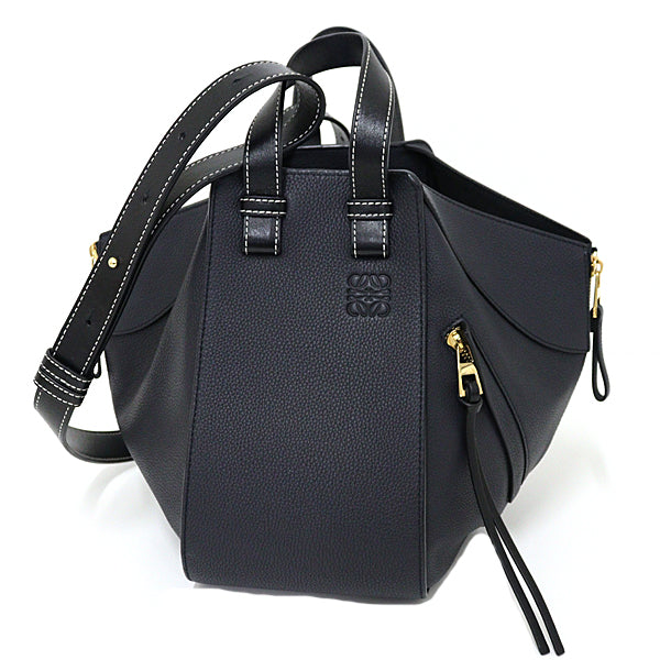 LOEWE Handbag Hammock bag small 2WAY Shoulder Bag Calf leather Navy Women