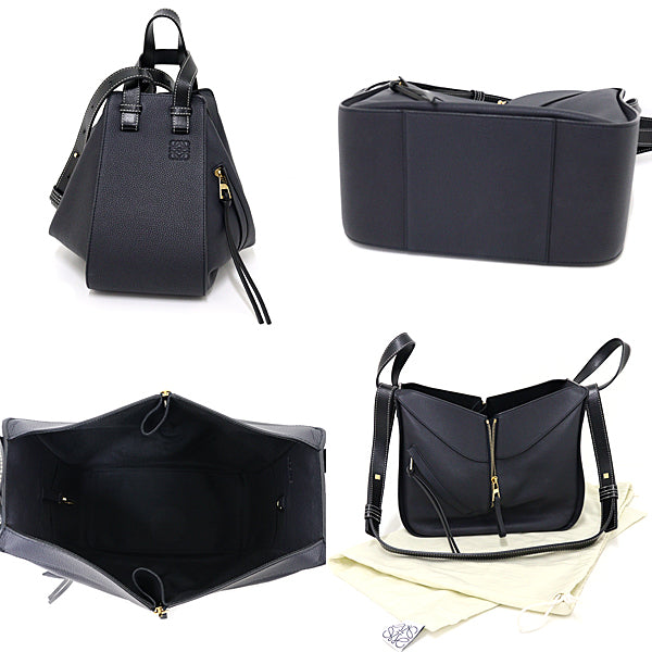 LOEWE Handbag Hammock bag small 2WAY Shoulder Bag Calf leather Navy Women